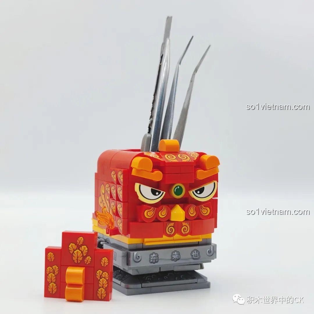 Mô hình Chu Tước SEMBO 608053 với thẻ may mắn Chi Chi Bu Bu Vạn Sự Như Ý