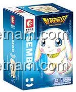 Hộp đồ chơi mô hình Salamon Digimon Adventure SEMBO 609315, quà tặng sáng tạo cho bé gái.