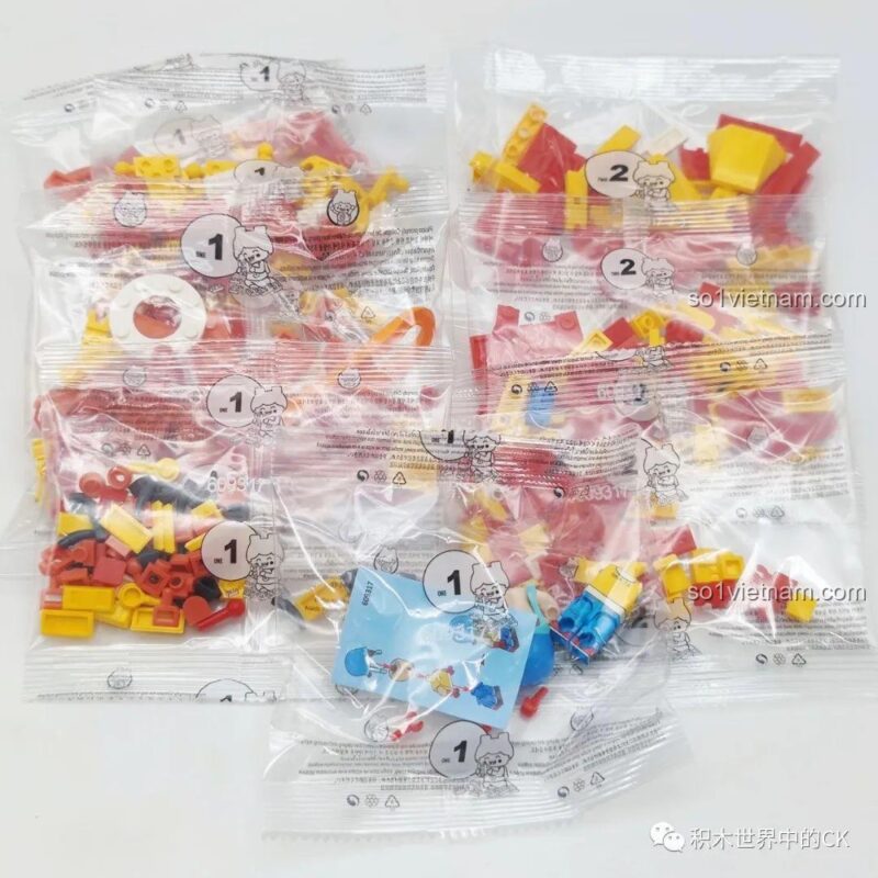 Minifigure nhân vật Digimon Adventure đi kèm mô hình thú người Garurumon SEMBO BLOCK 609318