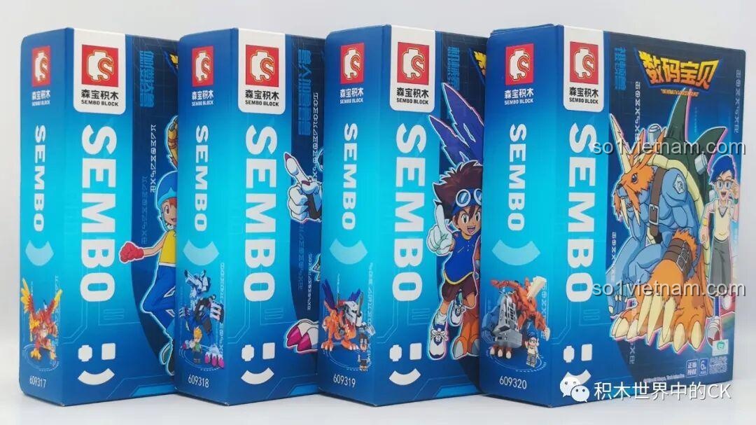 Kích thước hộp sản phẩm Digimon Adventure Garudamon SEMBO BLOCK 609317
