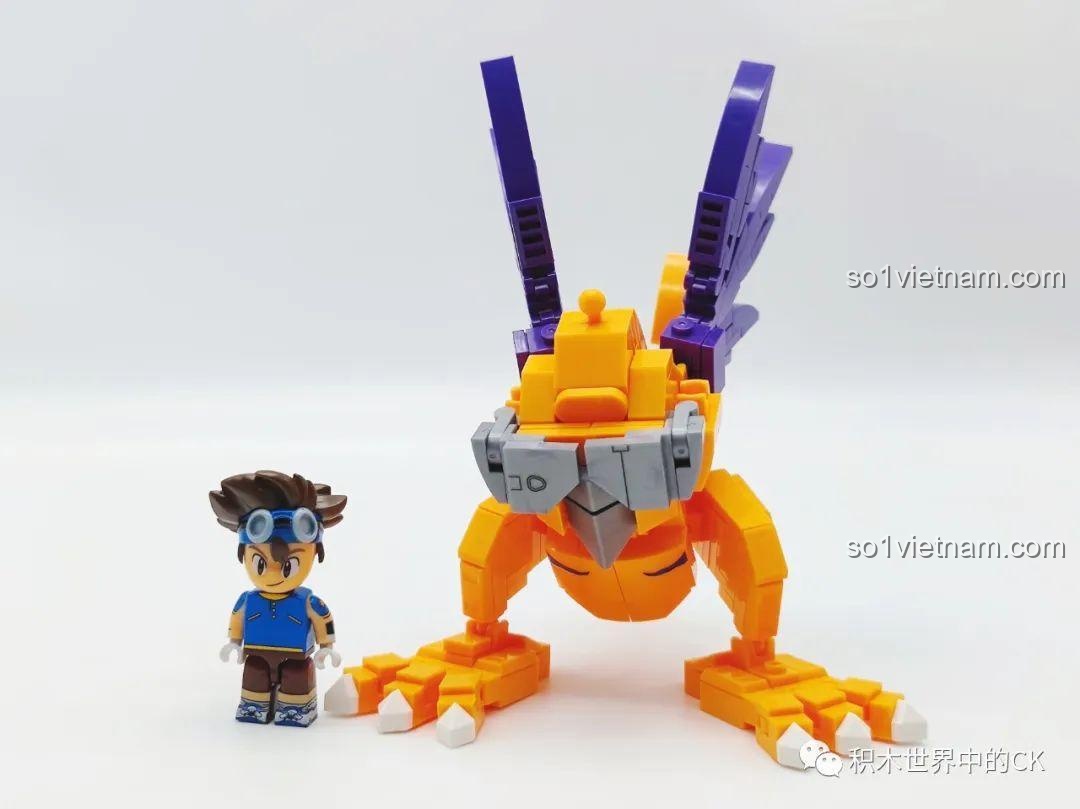 Mô hình Máy Khủng Long Digimon SEMBO BLOCK 609319 và minifigure