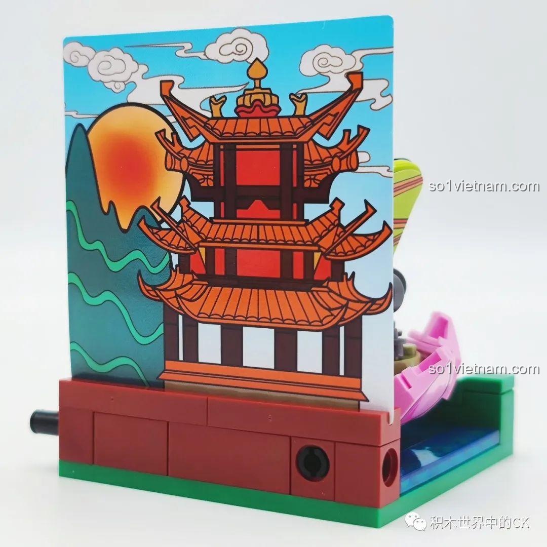 SEMBO 612008 Gấu Du Lịch - bối cảnh ván trượt