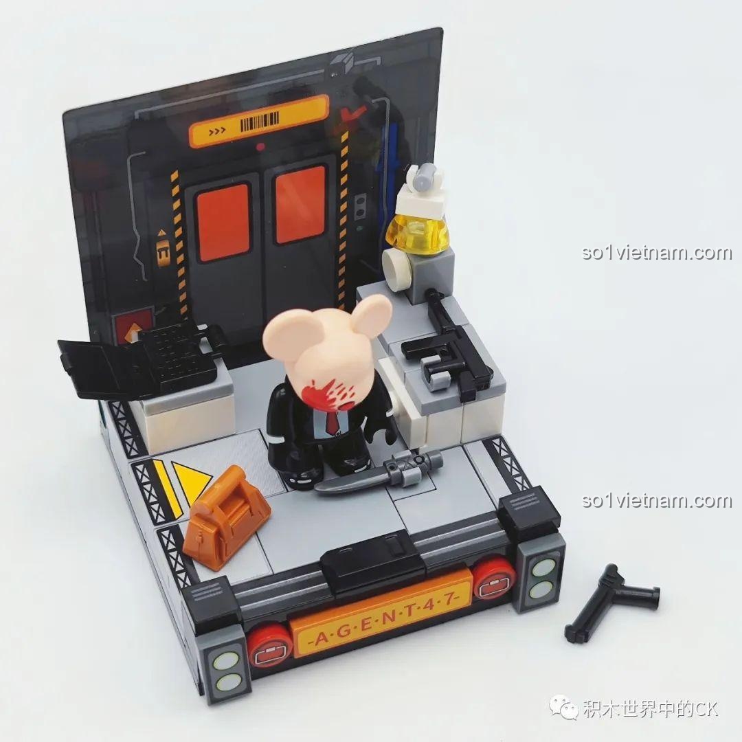 Cận cảnh nhân vật Punk Bear (612009) SEMBO Qee Series