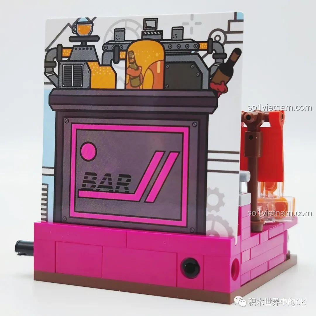 SEMBO 612009 Gấu Punk - chi tiết phụ kiện