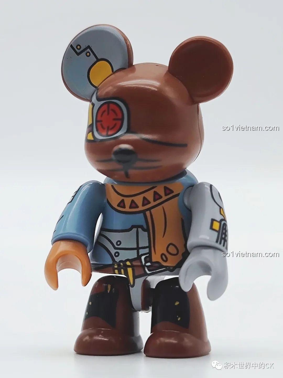 Cận cảnh mô hình Punk Bear (612009) SEMBO Qee Series