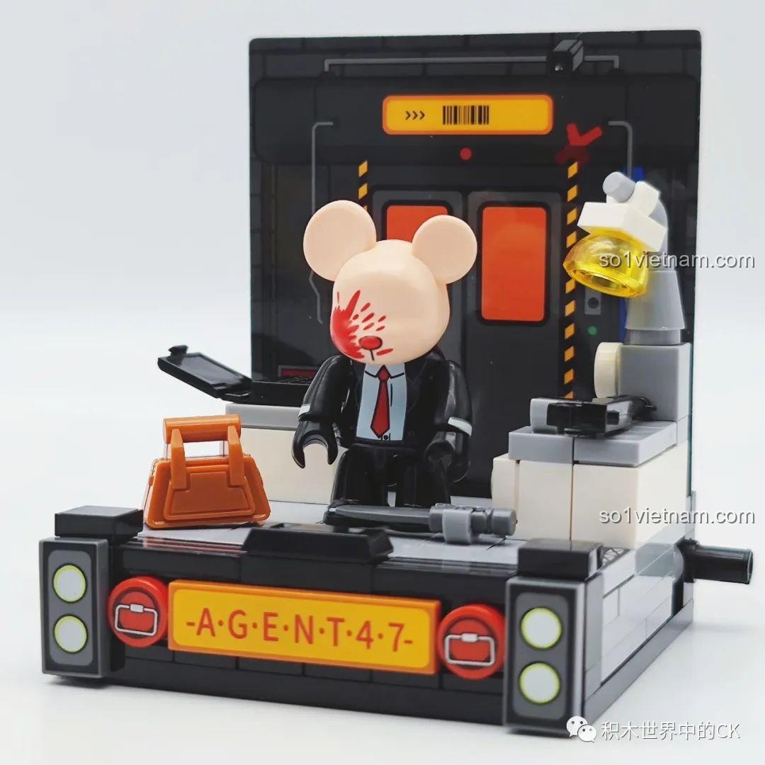 Cận cảnh nhân vật Killer Bear (Agent 47) SEMBO Qee Series