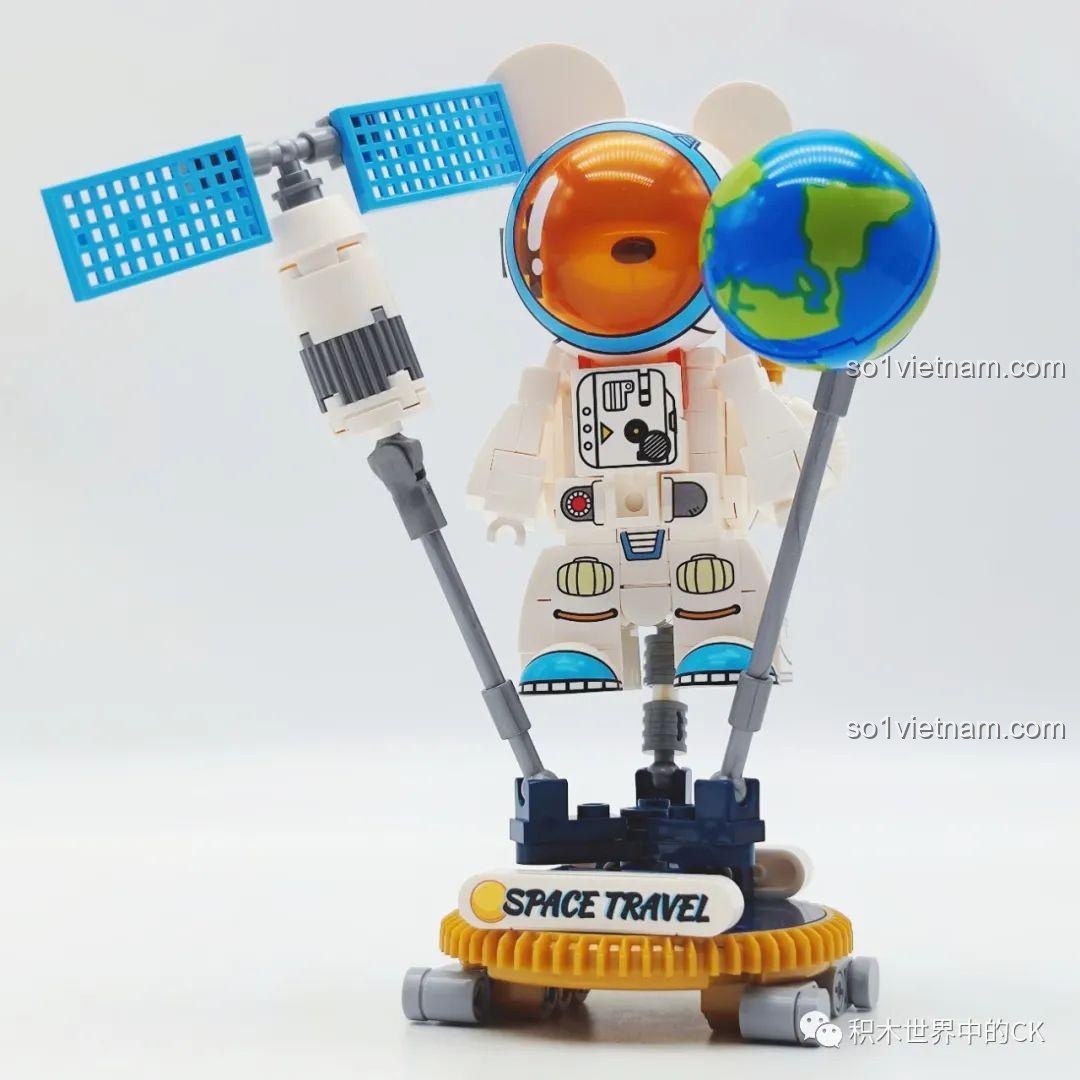 Chi tiết mũ bảo hiểm của bộ SEMBO 612012 Phi hành gia vũ trụ