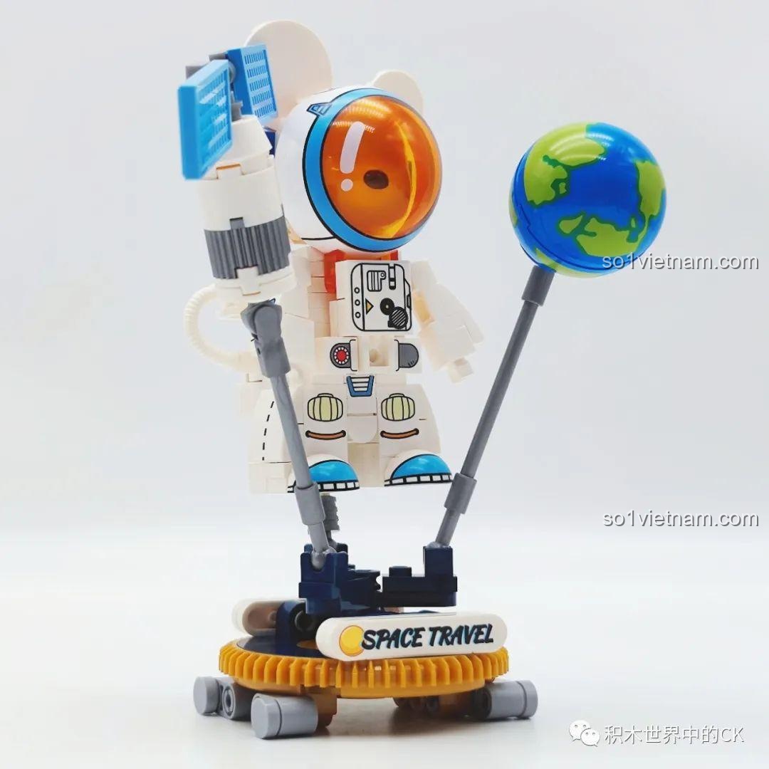 Chi tiết Trái đất của bộ SEMBO 612012 Phi hành gia vũ trụ