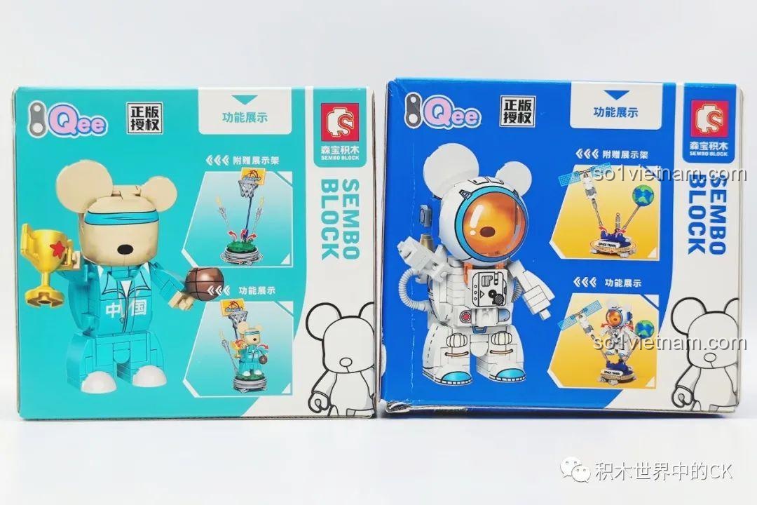 Hộp bìa bộ lắp ráp SEMBO 612012 Phi hành gia vũ trụ với mô tả sản phẩm