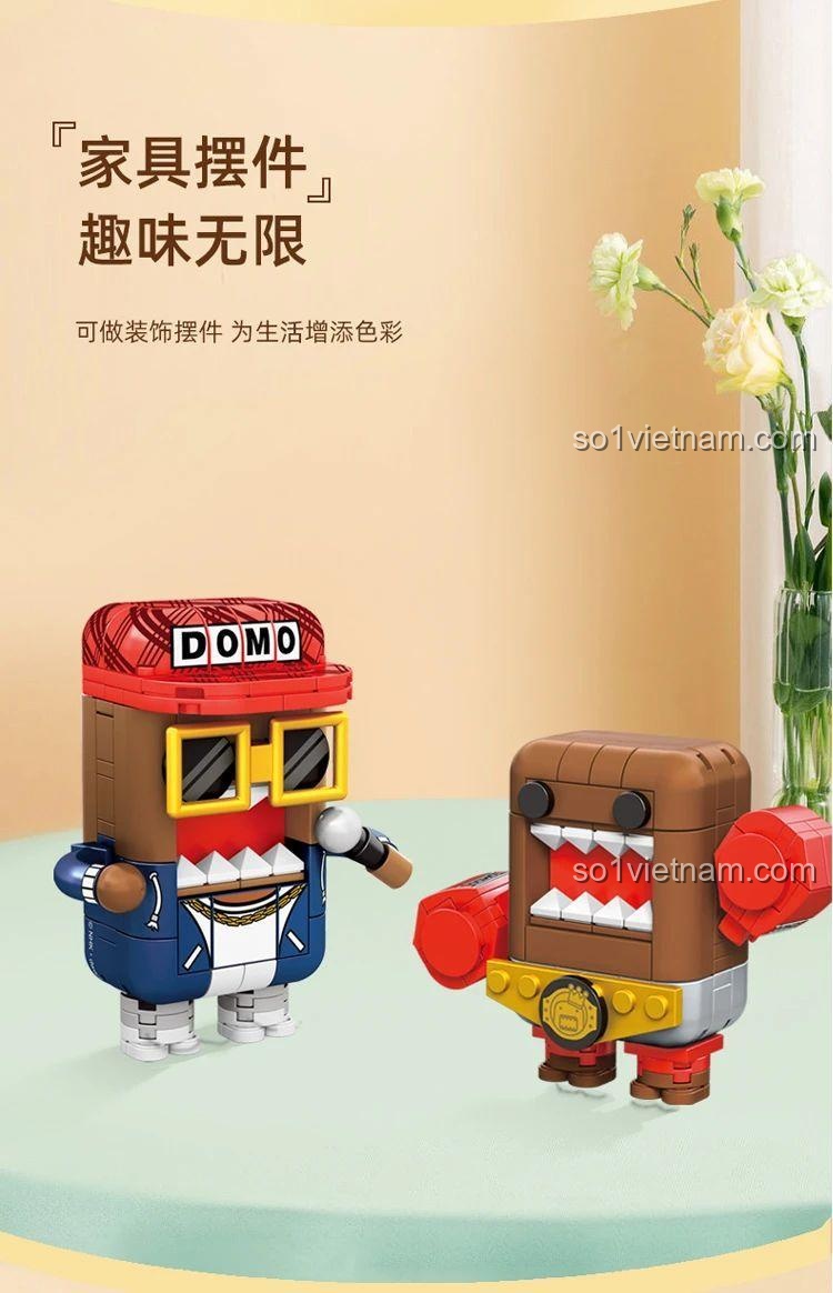 SEMBO 612504 Domo-Kun Robot Lắp Ghép Thiết kế thông minh
