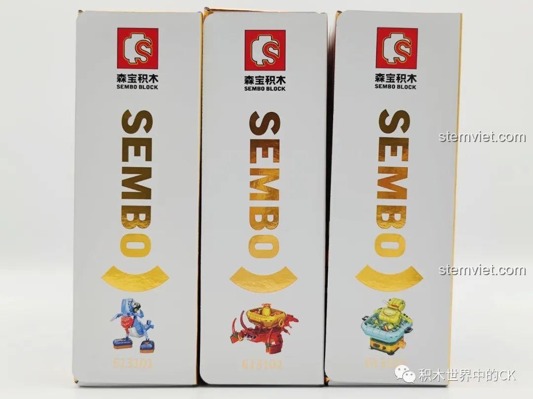 Hộp đồ chơi SEMBO 613101 Vãng Hậu Ngư Sinh với thiết kế bao bì bắt mắt, thể hiện phong cách hài hước độc đáo của sản phẩm, phù hợp làm quà tặng cho bé 6 tuổi.