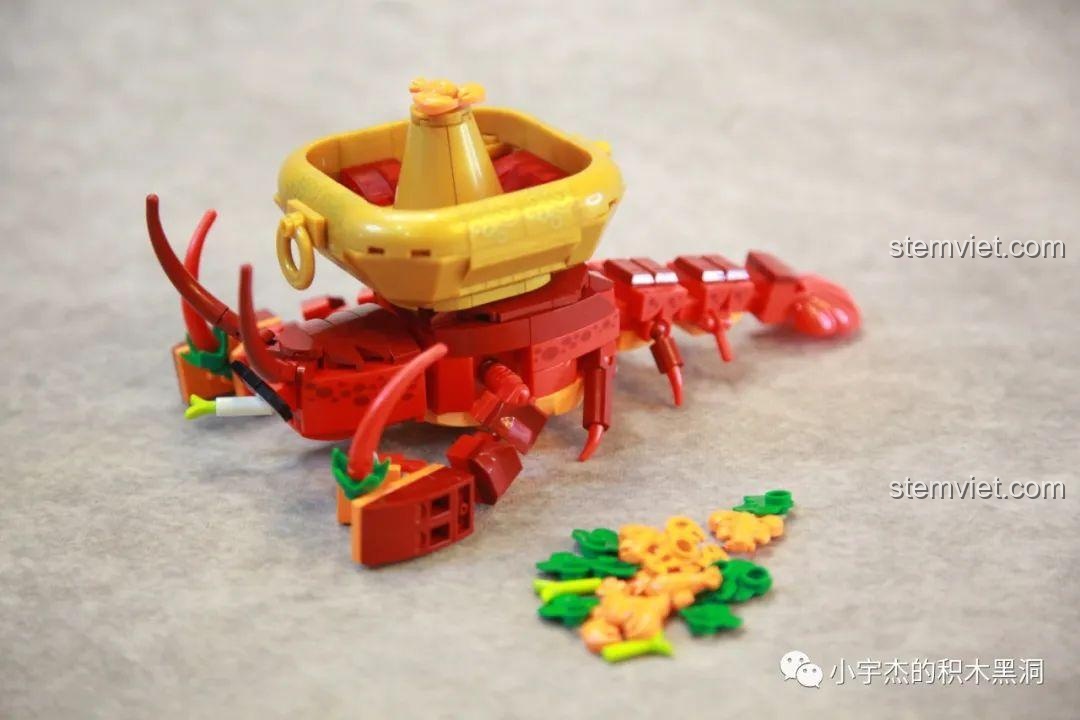 Mô hình Tôm Hùm Lẩu 613102 Đồ chơi Tôm Hùm Lẩu 102, bộ lắp ghép sáng tạo, chất lượng cao, giá tốt cho trẻ 6 tuổi.