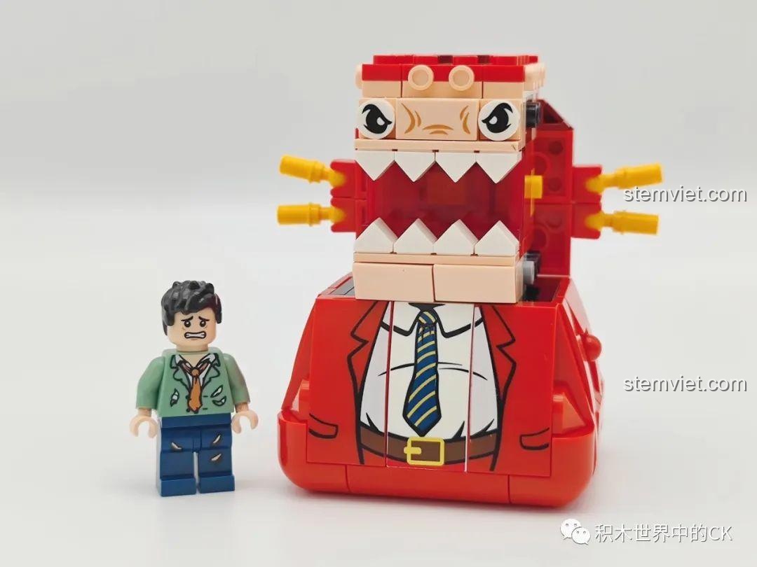 Kích thước hộp của bộ lắp ghép Sếp Cua SEMBO 613104, đồ chơi mô hình Cua Bóc Lột 104.