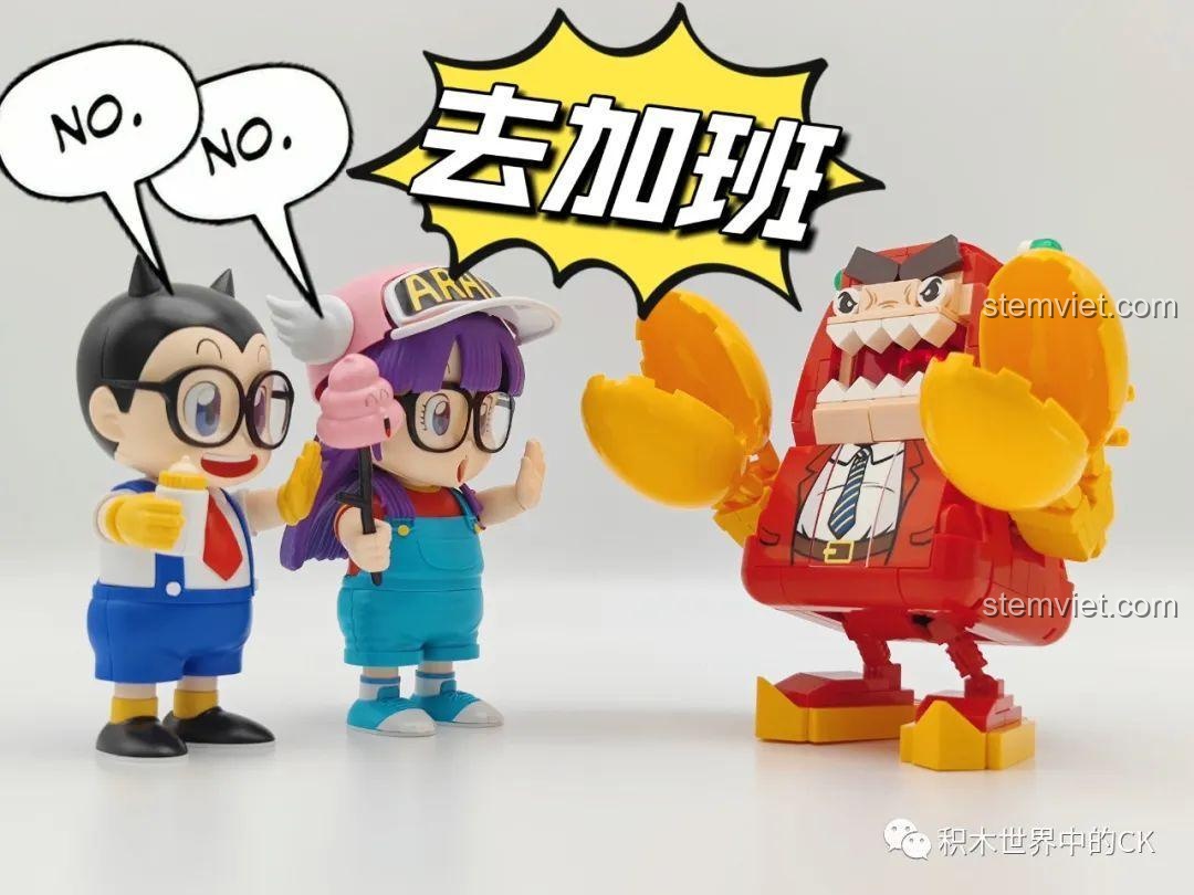 Mô hình Sếp Cua SEMBO 613104 với càng cua mở rộng, sẵn sàng 'bóc lột'.