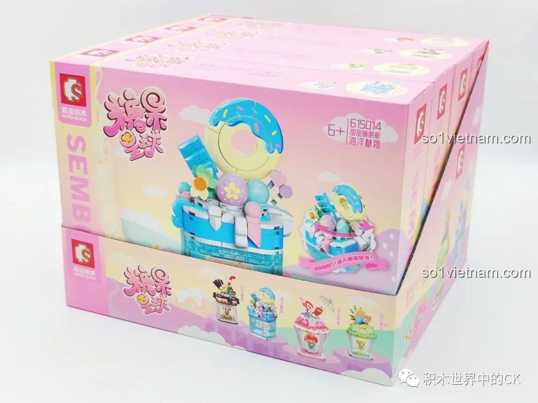 Chi tiết mô hình SEMBO 615012 Cốc Trà Sữa "Cocoa Sweetheart"