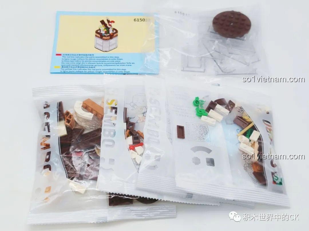 Minifigure bên trong mô hình SEMBO 615012 Cốc Trà Sữa "Cocoa Sweetheart"