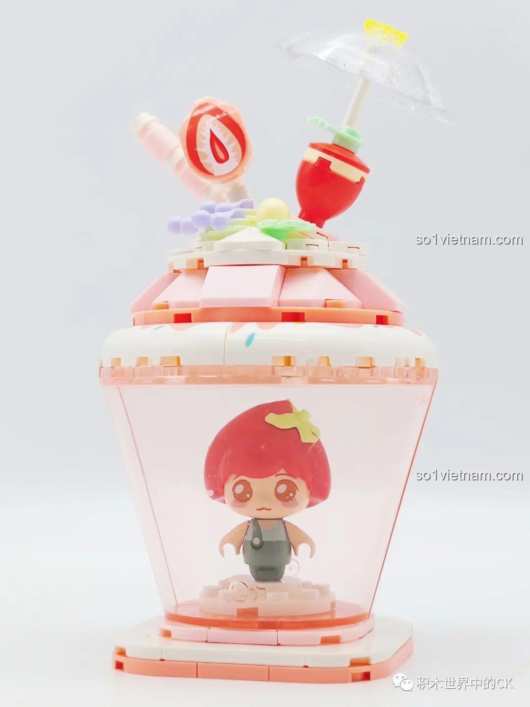 Cận cảnh các mảnh ghép mini block của bộ SEMBO 615013.