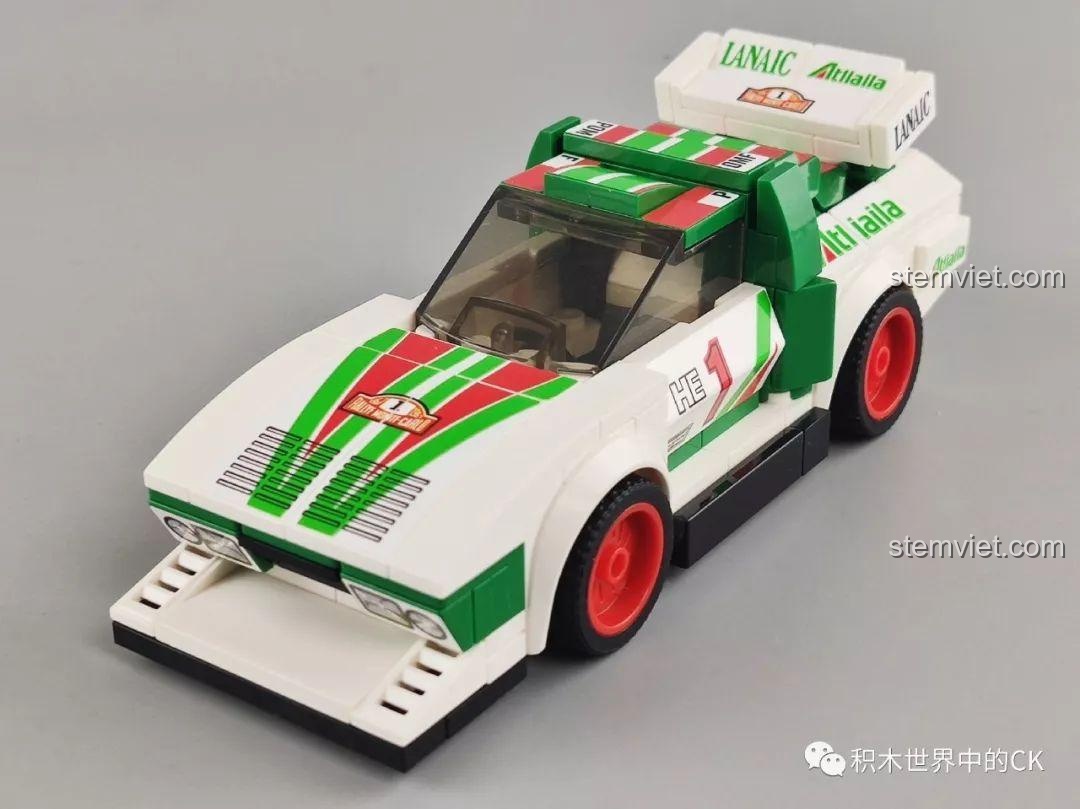 Mô hình xe đua SEMBO 63 Mô hình xe đua Ferrari 607064 với nắp kính chắn gió tháo rời, cho phép đặt minifigure vào bên trong.