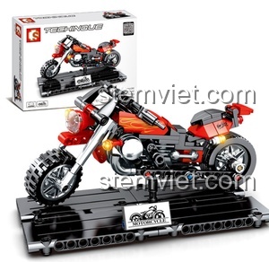 Bộ sưu tập 9 mẫu đồ chơi mô hình xe mô tô technic SEMBO giá rẻ cho bé trai 6 tuổi.