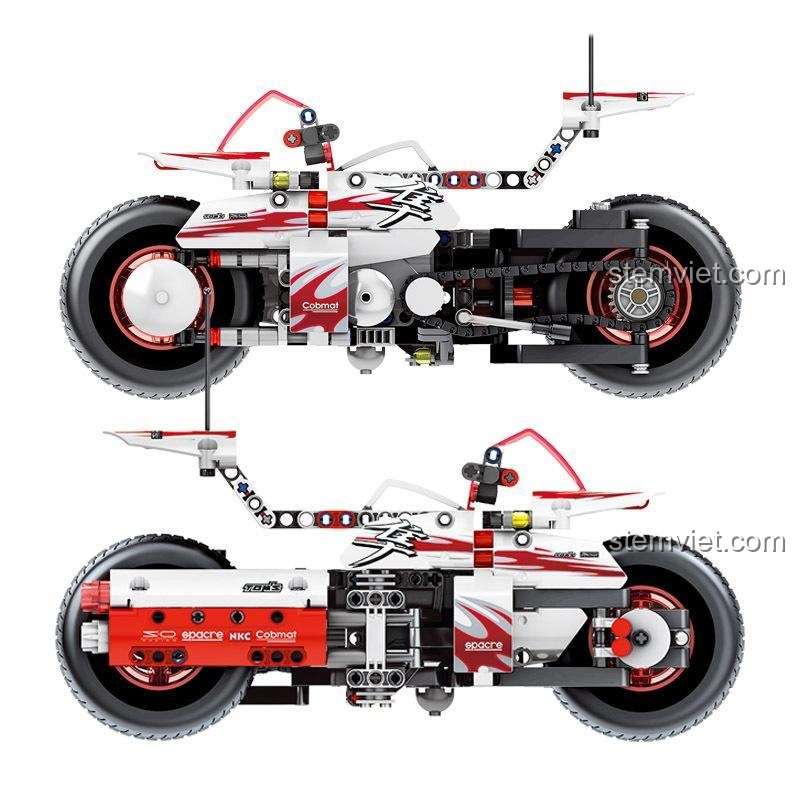 Một góc nhìn khác của Siêu mô tô Hayabusa SEMBO, khoe trọn thiết kế khí động học và các chi tiết cơ khí tinh xảo.