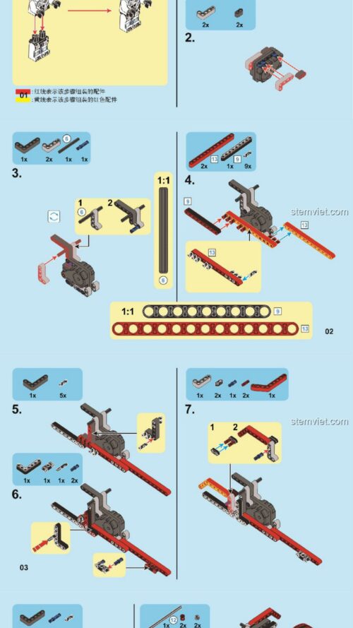 Xe Ba Bánh Thể Thao SEMBO 701700, Sách hướng dẫn SEMBO 701700 Mô hình Xe Ba Bánh, Hướng dẫn lắp ráp SEMBO 701700 Mô tô Ba Bánh Bombardier Spyder