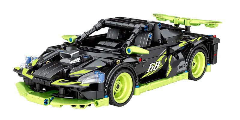 Bộ đồ chơi SEMBO 701895 Xe Đua Điều Khiển Từ Xa Drake, thiết kế siêu xe đen xanh lá, dành cho bé trai 6+ tuổi, giá tốt.