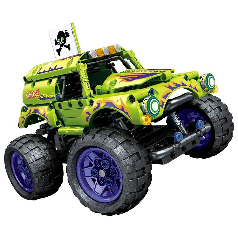 Bộ lắp ráp Xe Tải Lớn Điều Khiển Từ Xa Midnight Ghost SEMBO 701913C màu xanh lá, tím, đồ chơi mô hình cho bé trai 6 tuổi, giá tốt.