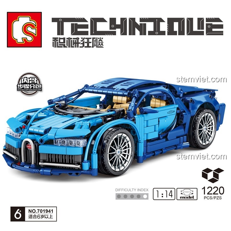 SEMBO 701941 Bugatti Chiron - Hộp sản phẩm