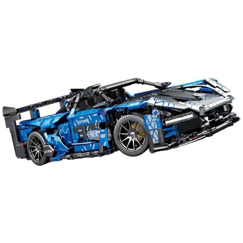 Bộ lắp ráp McLaren Senna GTR SEMBO 701951, mô hình siêu xe thể thao màu xanh dương, đồ chơi lắp ráp cho bé trai 6 tuổi, giá tốt.