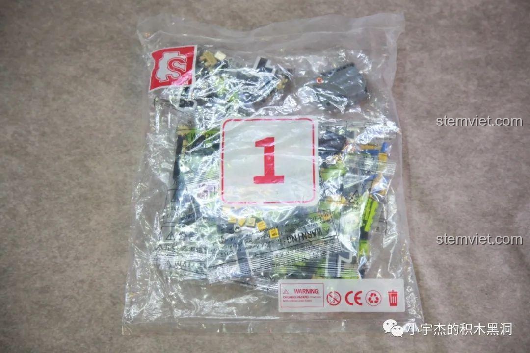 Chi tiết phần đuôi xe và rơ moóc của bộ lắp ráp 701962.