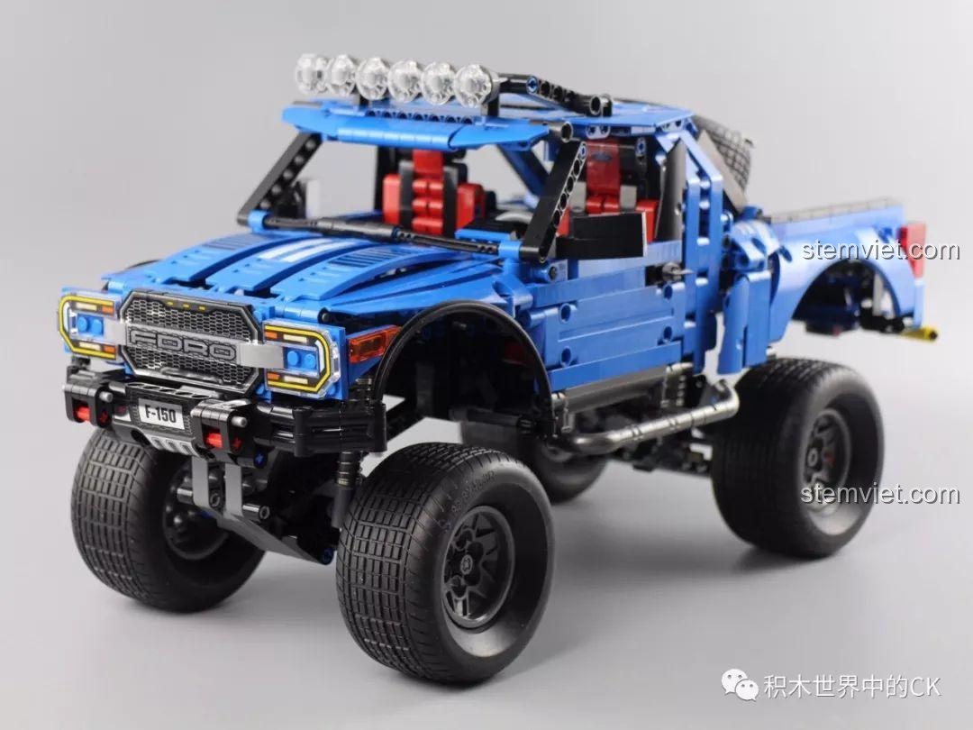 Bộ lắp ráp Ford F-150 Raptor SEMBO 701990, đồ chơi mô hình xe bán tải địa hình tỉ lệ 1:8 màu xanh dương, phù hợp bé trai 6 tuổi, giá tốt.