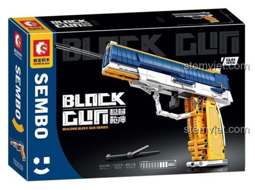 Mô hình súng QSZ-92 702039 lắp ráp từ 453 mảnh, đồ chơi cho con trai 14 tuổi.