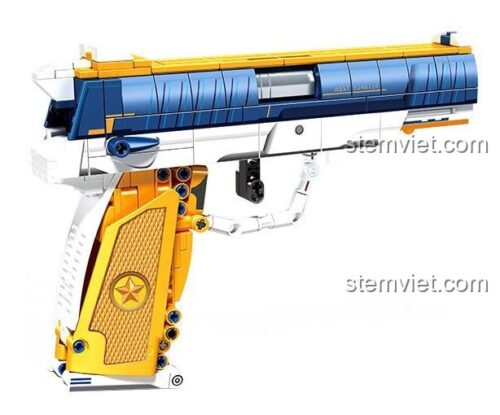 Mô hình súng lục 702350 màu đen, một phiên bản khác của dòng sản phẩm súng lắp ráp SEMBO.