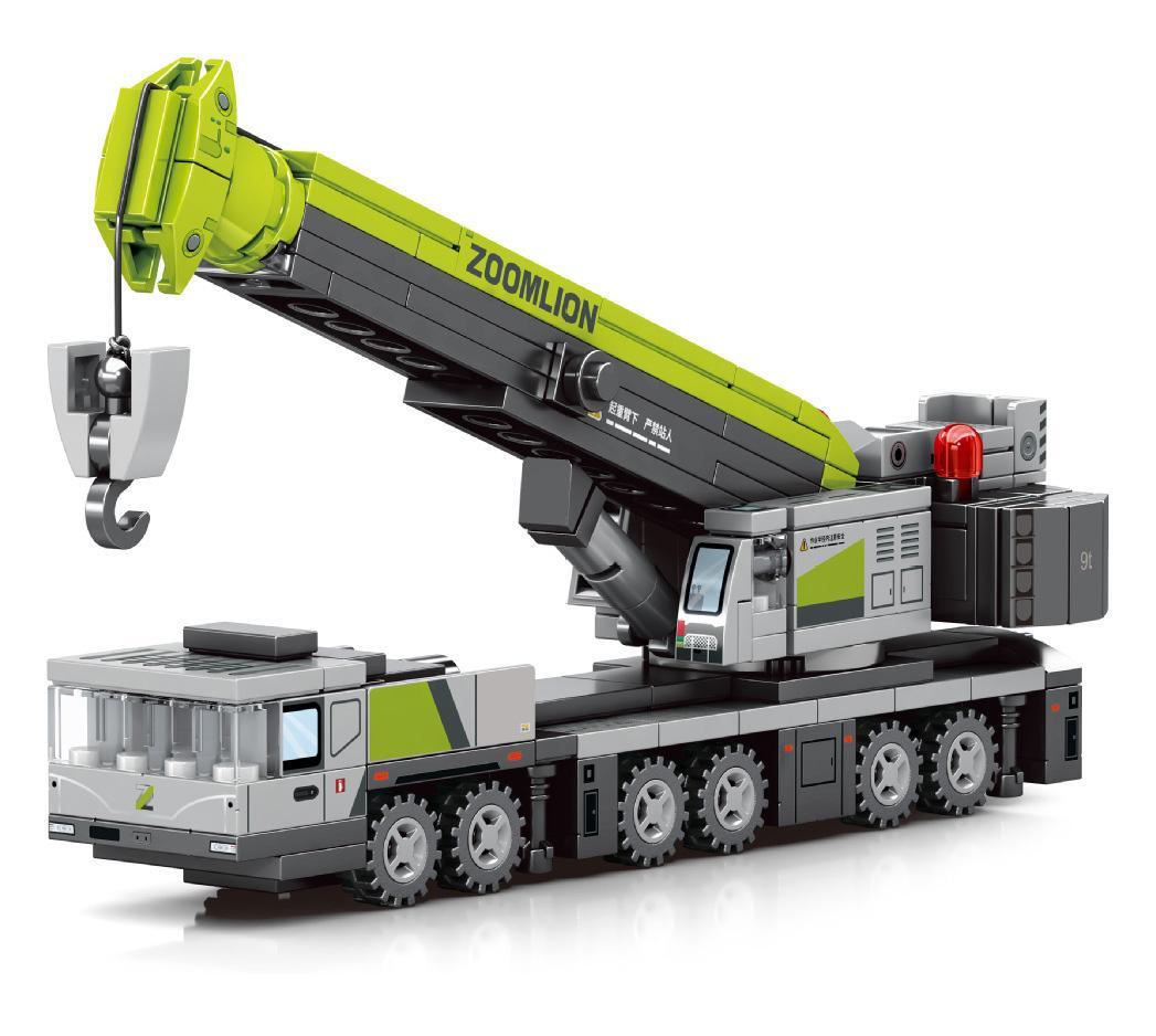 bộ lắp ráp Xe Cẩu Tự Hành Zoomlion SEMBO 705101 cho bé trai 6 tuổi, giá rẻ