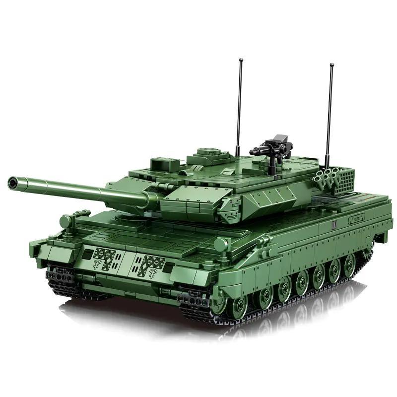 bộ lắp ghép Xe Tăng Leopard 2 SEMBO 711002 điều khiển từ xa, mô hình quân sự cho bé trai 6 tuổi, chất lượng cao giá tốt