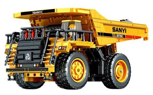 Mô hình đồ chơi lắp ráp xe tải tự đổ mỏ SANY SRT9SC SEMBO 712023 với 1261 chi tiết, dành cho bé trai 6 tuổi, giá rẻ.
