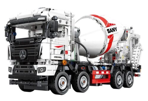 Mô hình bộ lắp ghép Xe Trộn Bê Tông SANY Sembo 712037 chi tiết, món quà giá rẻ cho con trai 6 tuổi.