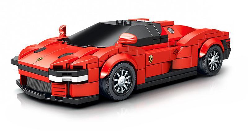 bộ lắp ghép Siêu xe Ferrari Daytona SP3 SEMBO 714002, mô hình xe đua màu đỏ cho bé trai 6 tuổi giá rẻ.