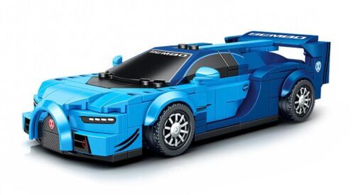 Mô hình bộ lắp ráp Siêu xe Bugatti Chiron SEMBO 714003 màu xanh dương, đồ chơi cho bé trai 6 tuổi giá rẻ.