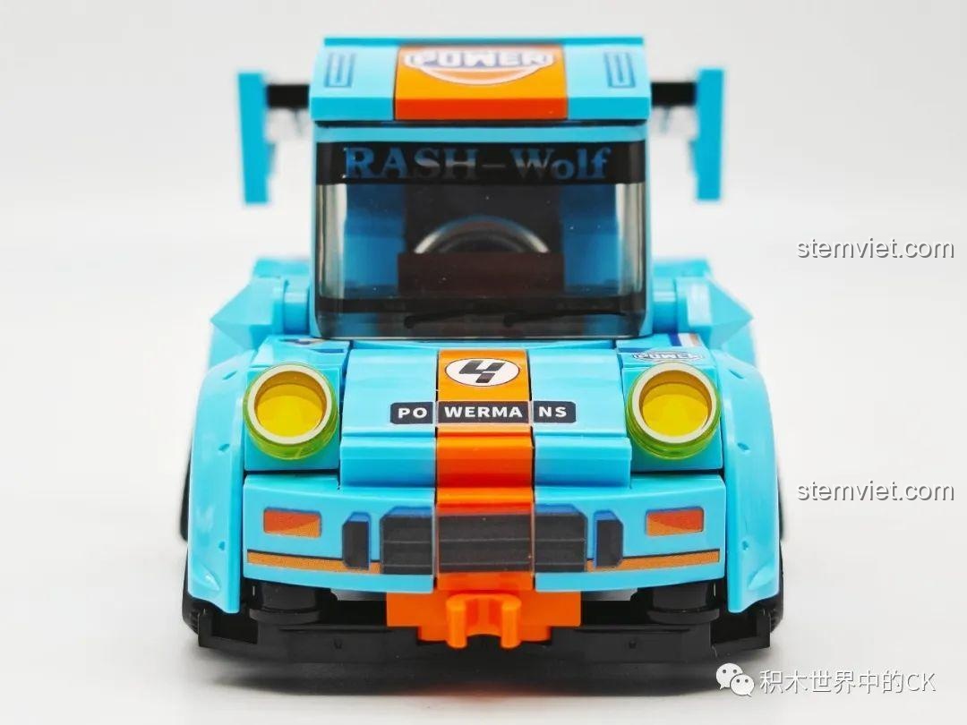 Các túi mảnh ghép của đồ chơi lắp ráp Xe Đua Mini SEMBO 714500 màu xanh lam, đảm bảo chất lượng cao và an toàn.