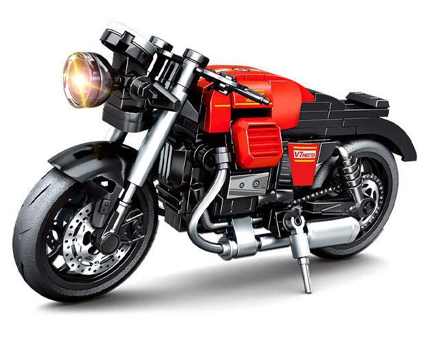Mô hình Xe Mô tô SEMBO 714534 đồ chơi lắp ghép cho bé trai 6 tuổi, chi tiết cao cấp, giá tốt.