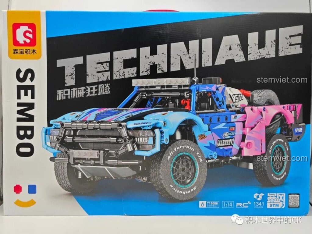 Hộp đồ chơi lắp ráp SEMBO 715006 Xe Bán Tải Địa Hình Baja Volt Conqueror với hình ảnh sản phẩm hoàn thiện cực ngầu.