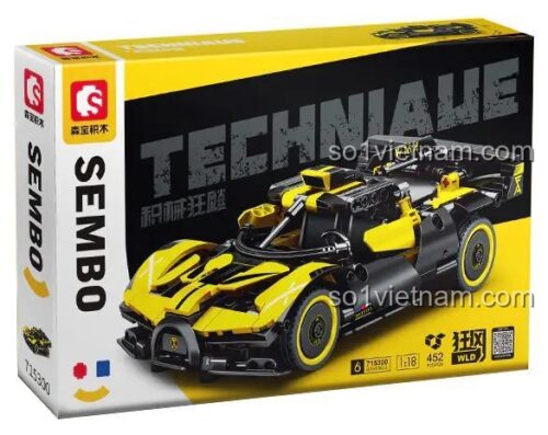 SEMBO 715300, Siêu xe Bugatti Bolide SEMBO giá rẻ, chất lượng cao cho bé trai 6 tuổi.