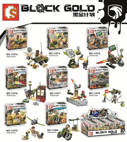 Bộ lắp ghép Xe mô tô quân sự SEMBO Block 11580, đồ chơi mô hình quân đội giá rẻ cho bé trai 6-12 tuổi, tái hiện cảnh chiến trường thu nhỏ.