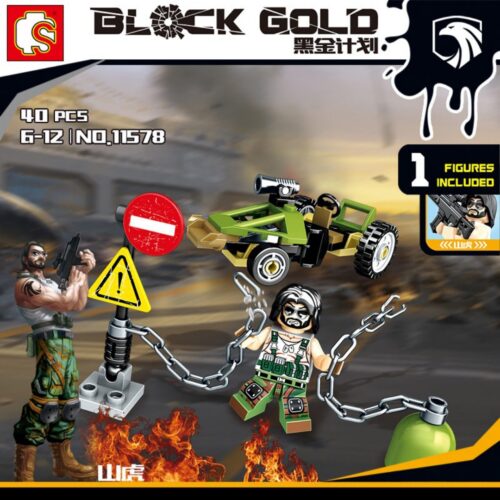 Xe Mô Tô Quân Sự Black Gold SEMBO Block 11580 hướng dẫn lắp ráp SEMBO Block 11580 Xe mô tô quân sự
