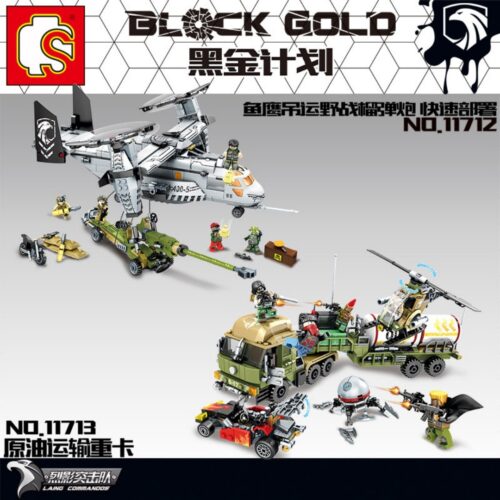 Trực Thăng Vận Chuyển Pháo Dã Chiến SEMBO Block 11712 hướng dẫn lắp ráp SEMBO Block 11712 Trực thăng V-22 Osprey