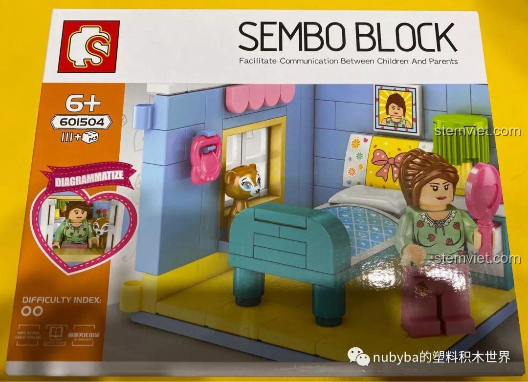 SEMBO BLOCK 601504 Phòng ngủ - Chi tiết giường ngủ