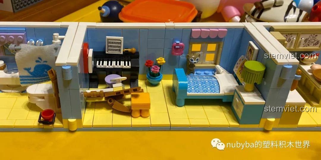 SEMBO BLOCK 601504 Phòng ngủ - Minifigure và giường ngủ