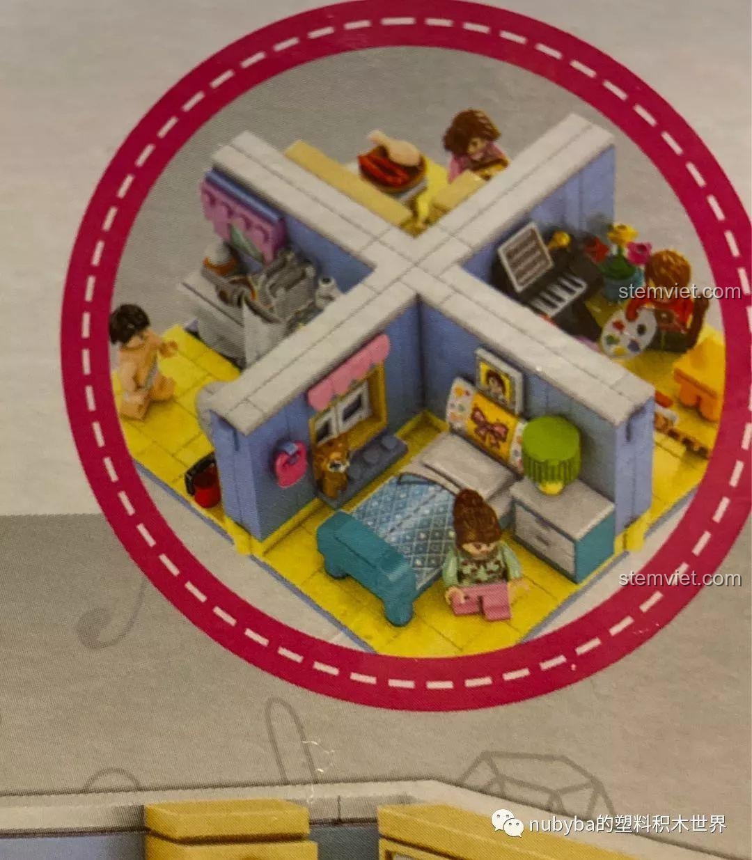 SEMBO BLOCK 601504 Phòng ngủ - Minifigure