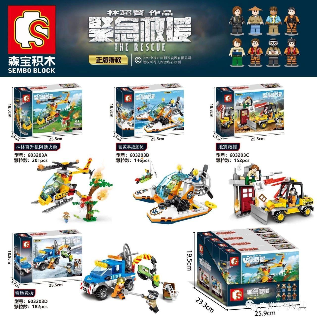 SEMBO BLOCK 603203D Bộ đồ chơi Cứu hộ trên biển - Hộp sản phẩm